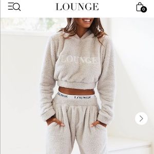 Lounge teddy sweater and jogger set
